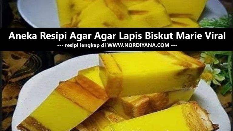 Aneka Resepi Agar-Agar Lapis Biskut Marie Viral