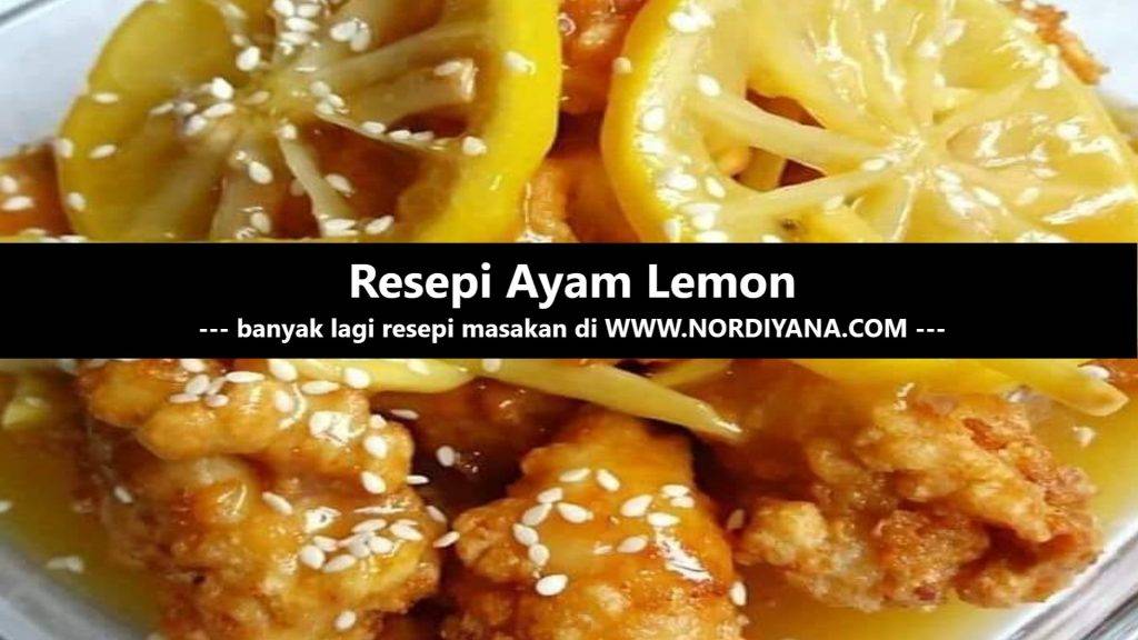 Resepi Ayam Lemon