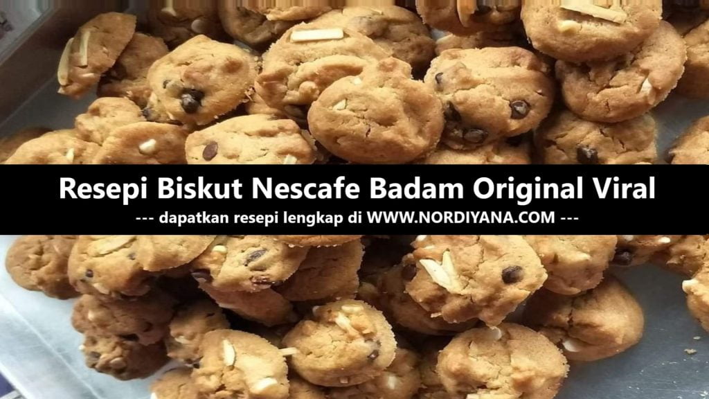 Resepi Biskut Raya Nescafe Badam Viral: Manis, Rangup & Sedap