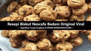 Resepi Biskut Raya Nescafe Badam Viral: Manis, Rangup & Sedap