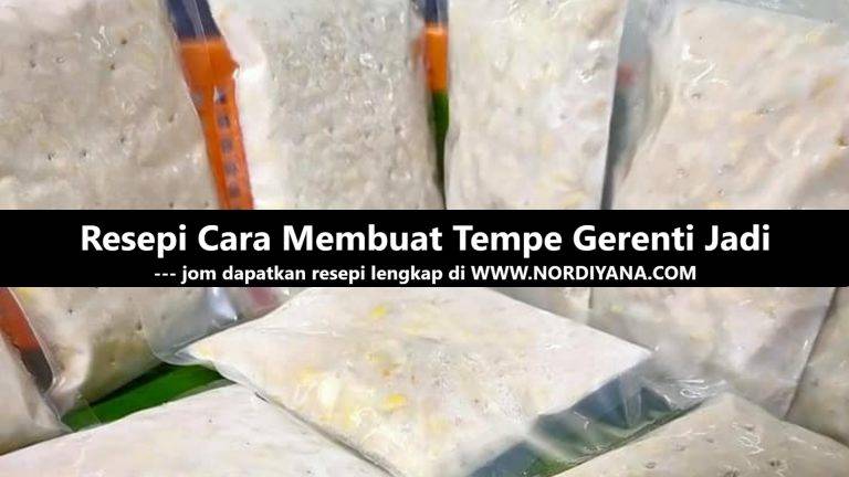 Resepi Cara Membuat Tempe Gerenti Jadi
