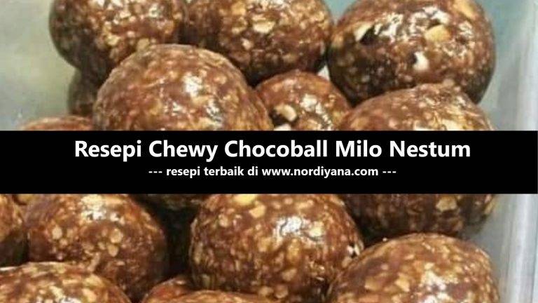 Resepi Chewy Chocoball Milo Nestum Sedap Sangat
