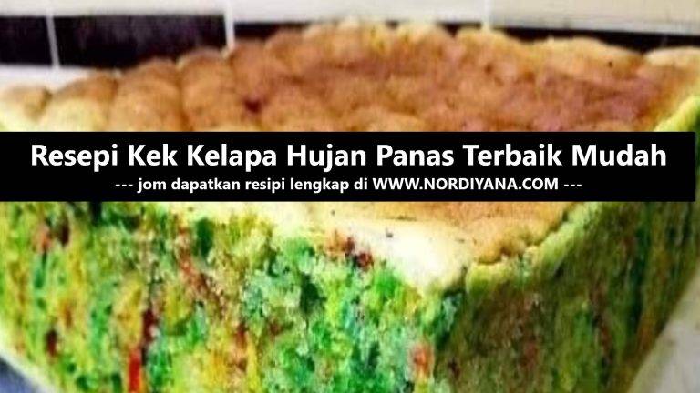 Resepi Kek Kelapa Hujan Panas Terbaik Mudah