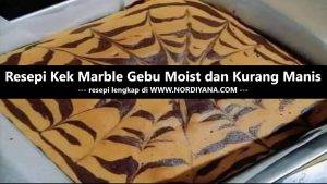 Resepi Kek Marble Kurang Manis
