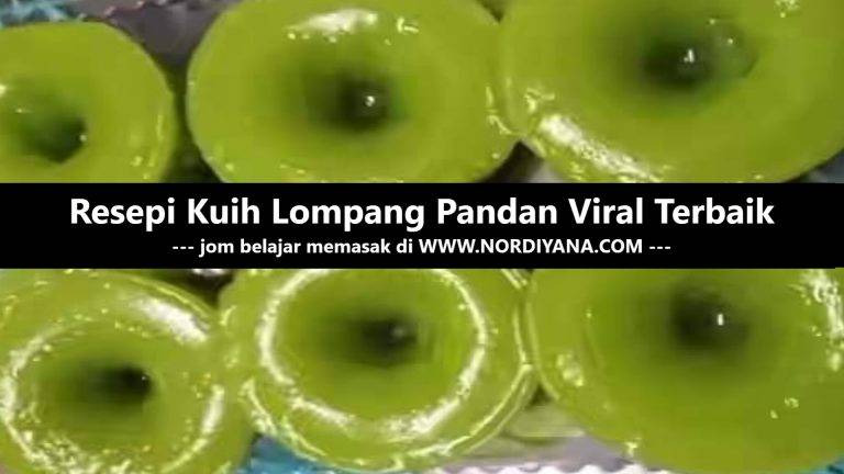 Resepi Kuih Lompang Pandan Viral Terbaik