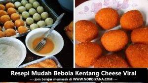 Resepi Mudah Bebola Kentang Cheese Viral