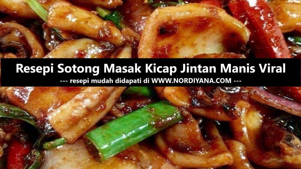 Resepi Sotong Masak Kicap Jintan Manis Viral