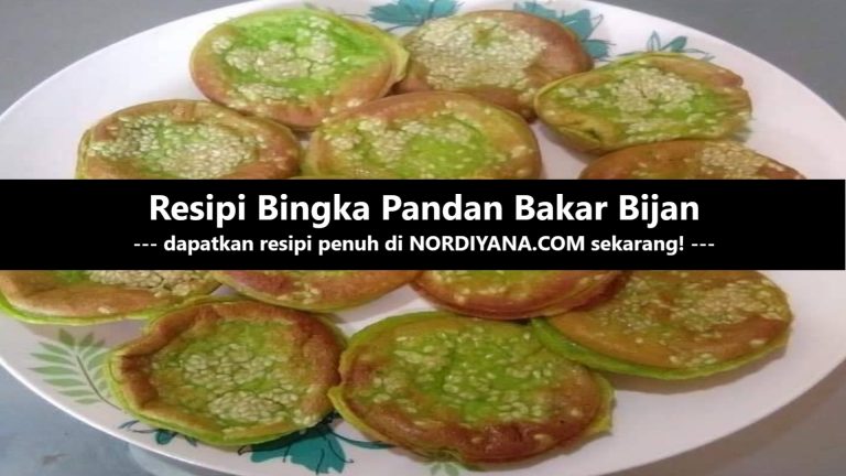 Resipi Bingka Pandan Bakar Bijan