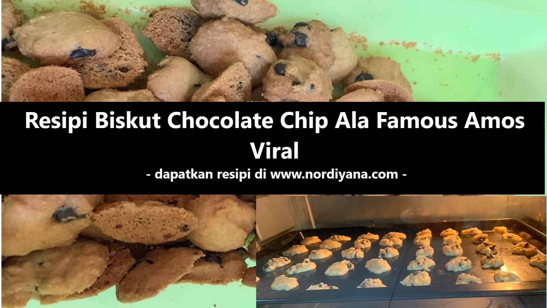 Resipi Biskut Chocolate Chip Famous Amos Viral!