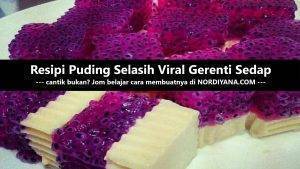 Resipi Puding Selasih Viral Gerenti Sedap