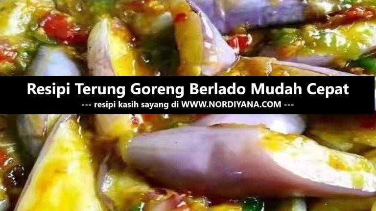 Resepi Terung Goreng Berlado Mudah Cepat Terbaik