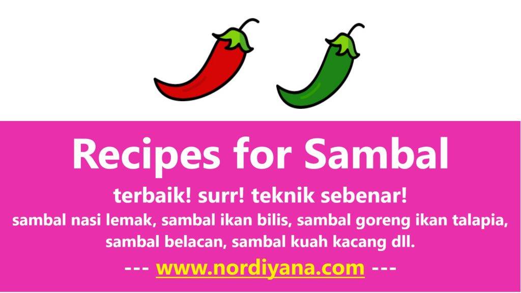 Recipes For Sambal