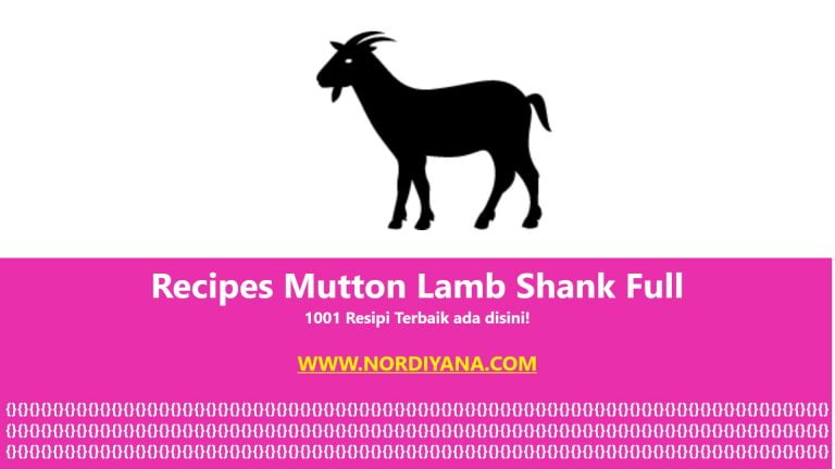 Recipes Mutton Lamb Shank Full
