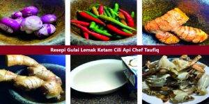 Resepi Gulai Lemak Ketam Cili Api Chef Taufiq