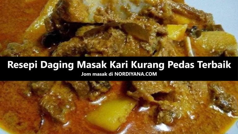 Resepi Daging Masak Kari Kurang Pedas Terbaik