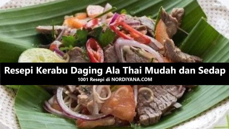 Resepi Kerabu Daging Ala Thai Mudah dan Sedap
