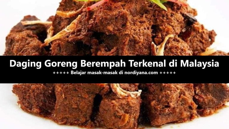 Resepi Daging Goreng Berempah: Terbaik, Mudah dan Sedap