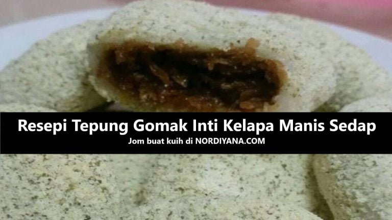 Resepi Tepung Gomak Inti Kelapa Manis yang Sedap